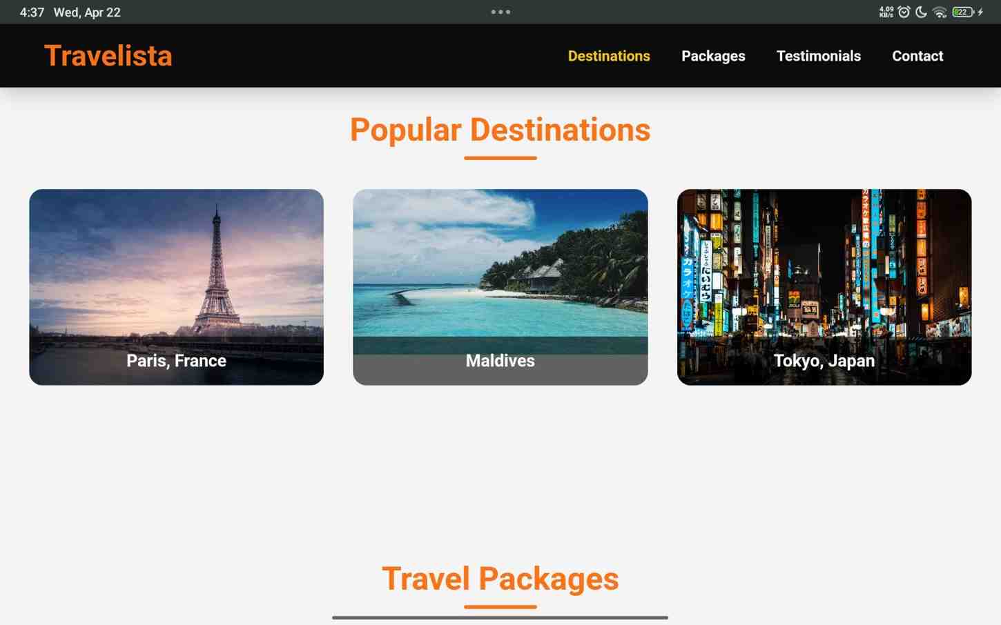 TraveLista Template